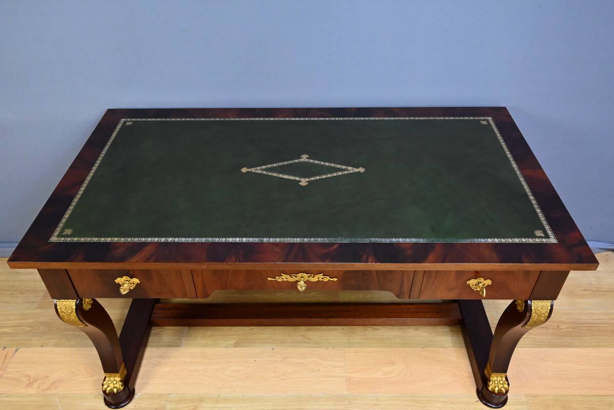 Mahogany desk, Egyptomania style – 20th century