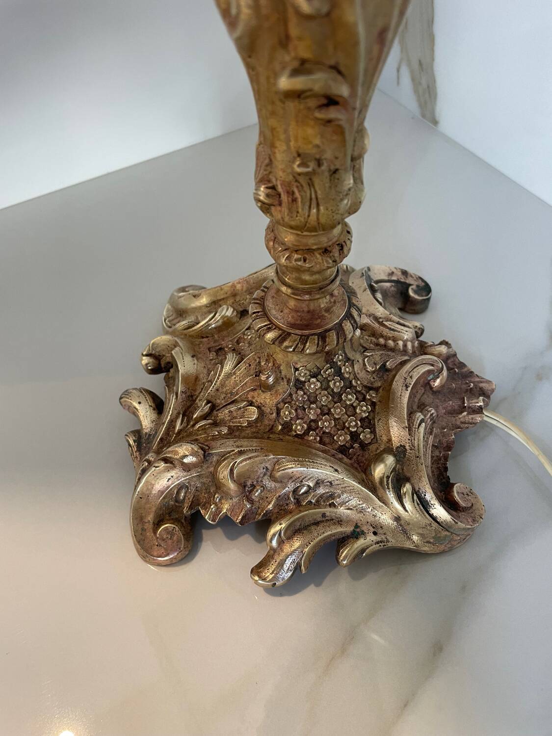 Beautiful lamp "the French glass" Art Nouveau