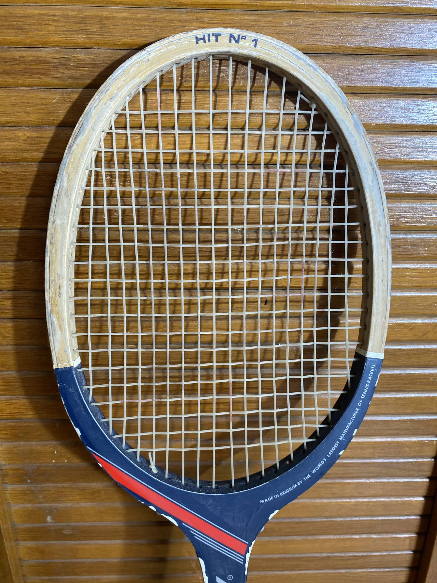 Vintage DONNAY Hit N°1 Wooden Tennis Racket Sport #E225