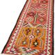 Turkish Handwoven Vintage Herki Kilim 93 cm x 340 cm