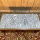 Louis XIII style solid oak coffee table with cross-shaped legs
