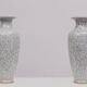 Set Large Chinese Handmade Antique ice Crack Glaze vases