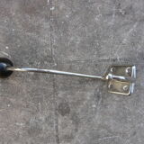 Double patère en bois et métal porte manteau