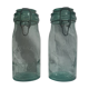 Two jars glass La Lorraine