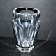 Vase baccarat nelly in crystal cut with flat ribs harcourt 12.5cm