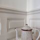 White enamel coffee pot