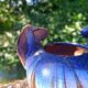 Ceramic vase with equestrian motif