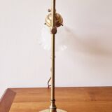 Art Nouveau bronze tulip lamp