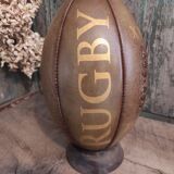 Vintage leather rugby ball