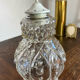 Retro pendant light, moulded glass suspension