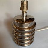 Bibendum chrome ceramic lamp 1970