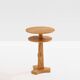 André Arbus table d'appoint en frêne et laiton vers 1940