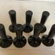 Seven glass paste candle holder vases by Maria Vinka