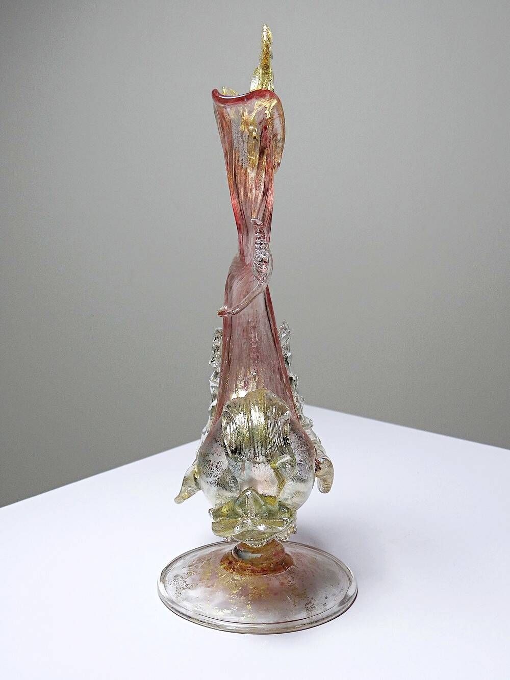 Dolphin ewer by Antonio Salviati in Murano glass, 19th century