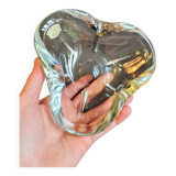 Val Saint Lambert Blown Crystal Ashtray / Pocket Tray (Vintage)