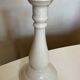 Neoclassical baluster candlestick in white porcelain 1960