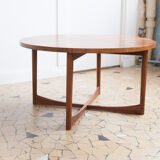 Rosewood round coffee table