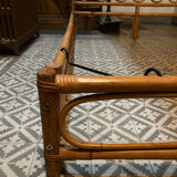 Rattan bed 140x190 cm