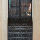 Library Desk in Carved Oak with Brass Handles