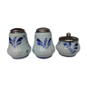 Delfts Dutch salt, pepper and mustard porcelain set