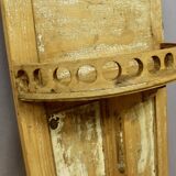 Cracked and whitewashed wood wall console