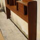 Cozy oak with sliding doors and mirror, art deco era