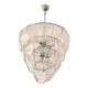 Contemporary Modern Clear "Petals" Glass Chandelier