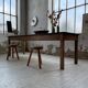 Table de ferme pin noire 250 cm