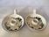 Pair of botanical flower candlesticks Villeroy and Boch