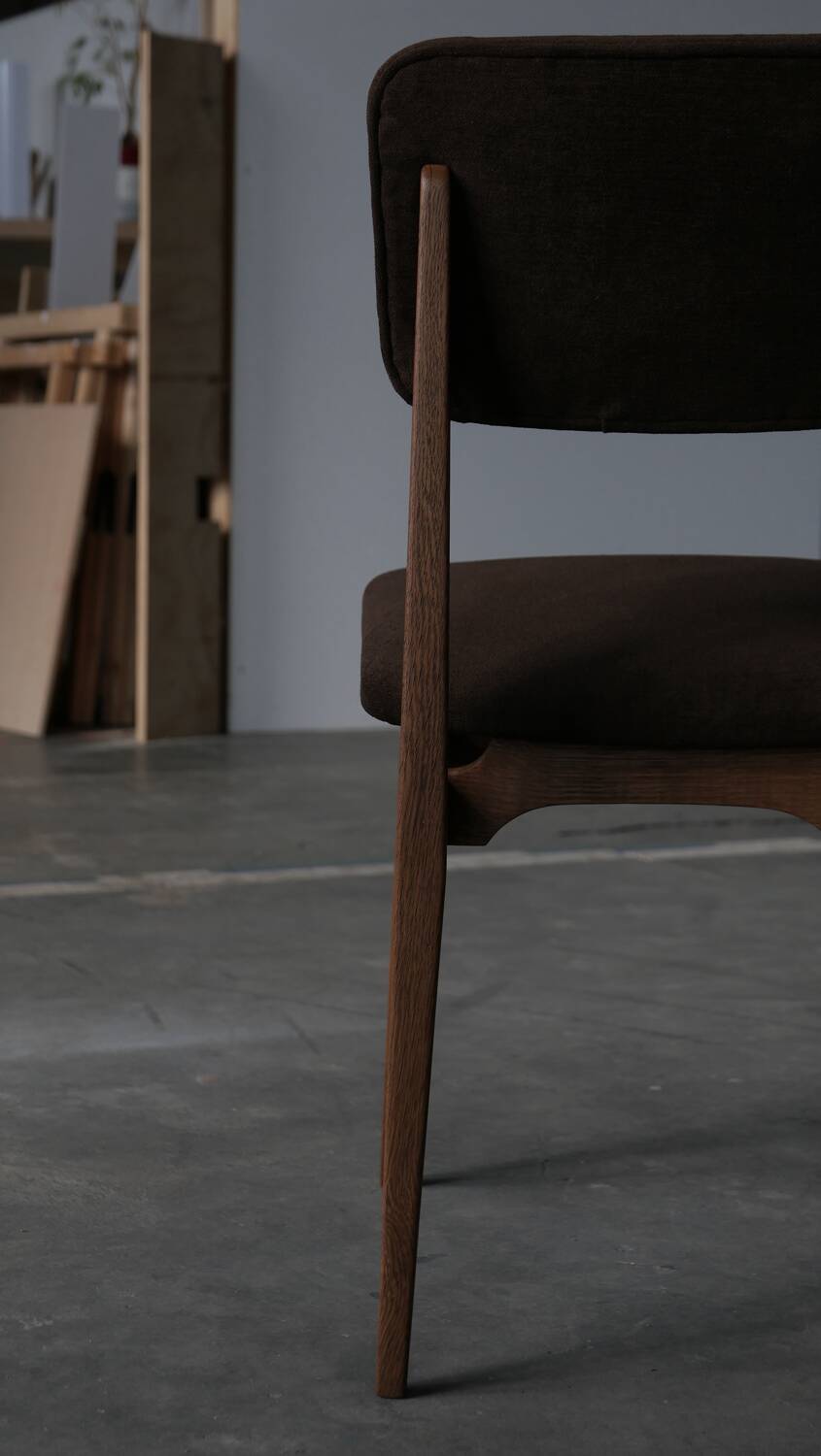 Set of six marcel gascoin chairs model ca, arhec edition.
