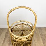 Rattan bottle holders from the 60s