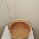 Wooden basket with slats
