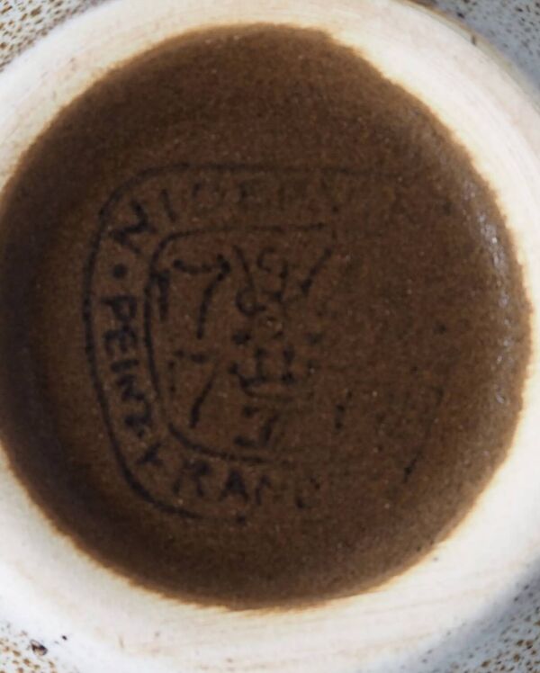 Grand saladier et 6 tasses faïencerie Niderviller