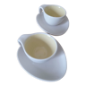 Set of two coffee cups shape "eggs"