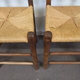 Brutalist chairs, set of 4