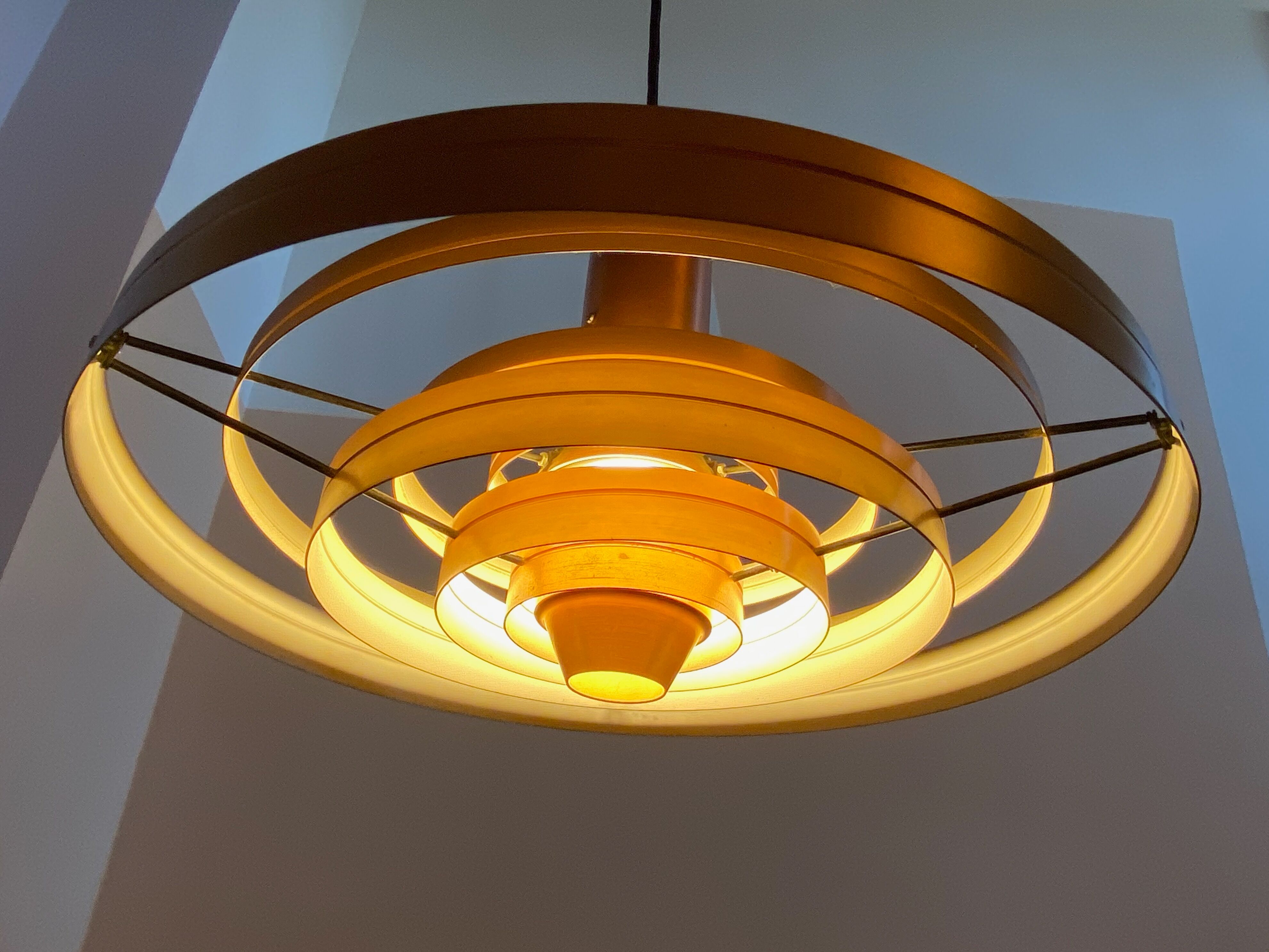 Suspension Fibonacci en cuivre par Sophus Frandsen pour Fog & Mørup, Danemark