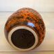 Vase orange écume de mer fat lava