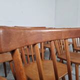 Set of 18 Scandinavian style bistro chairs, 60s