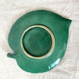 Plat feuille vintage en céramique