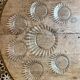 Vintage dessert service in clear glass