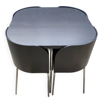 Fusion model table and 4 chairs set by Sandra Kragnert Swedish 90s