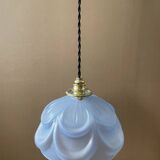 Art Deco molded glass pendant light
