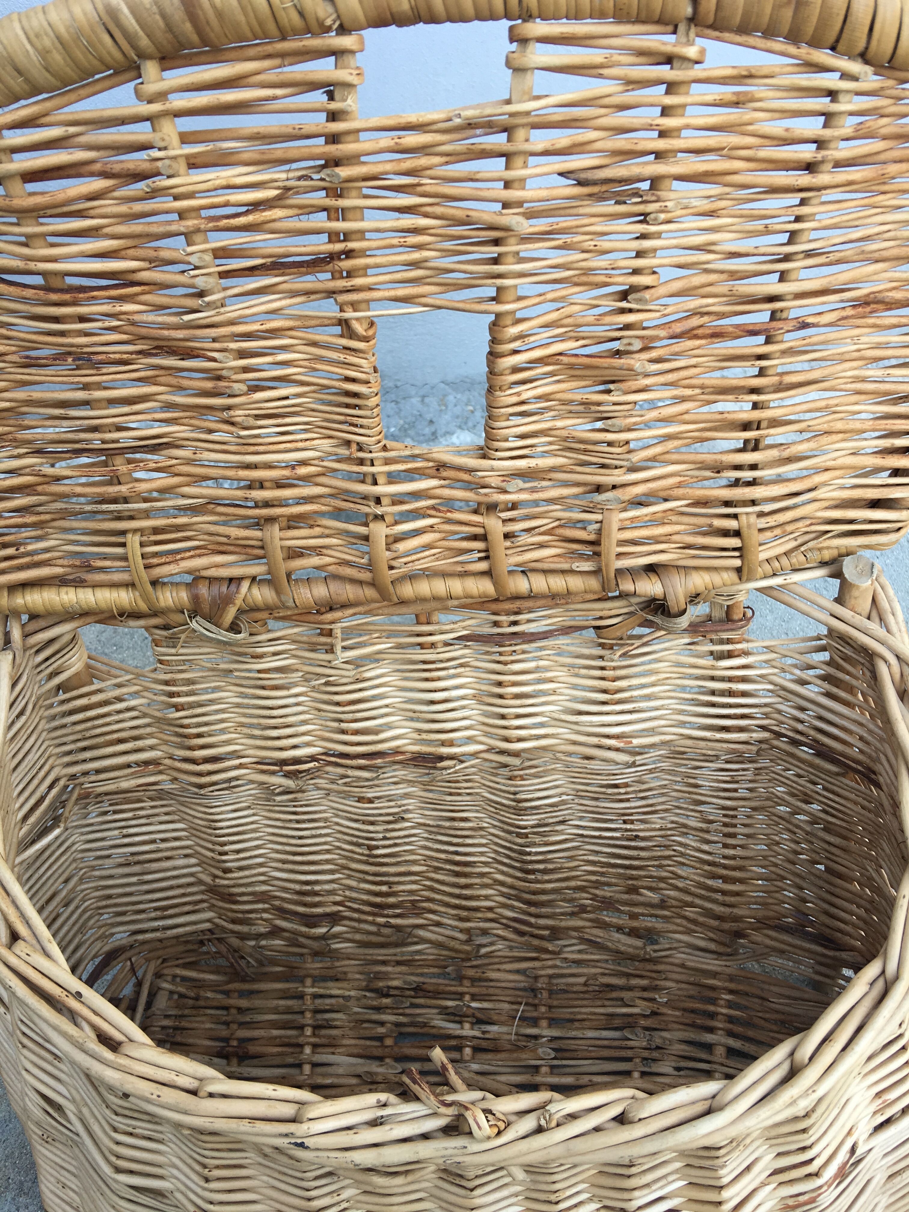 Former rattan fishing basket