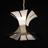 1970s Goffredo Reggiani Style Lacquer & Chrome Chandelier