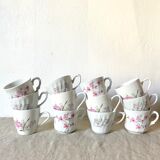 Mismatched porcelain cups