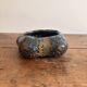 Pot photophore cut glazed ceramic large fire artisan pottery