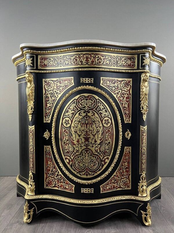 Paire de cabinets meubles en marqueterie Boulle, époque Napoléon III