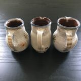Lot 3 cider pitchers Breton décor