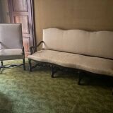 Sheep bone sofa and armchair