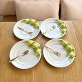 Lemon slushie dessert plates
